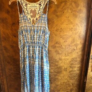 Crochet maxi dress NWOT